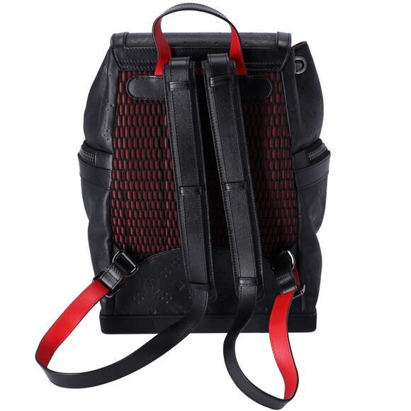 Christian Louboutin Explorer Funk Backpack Black Red Leather Logo - Picture 3 of 7